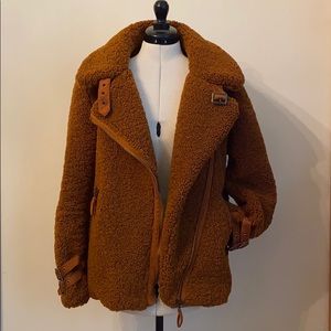 Sherpa jacket with soft cotton lining